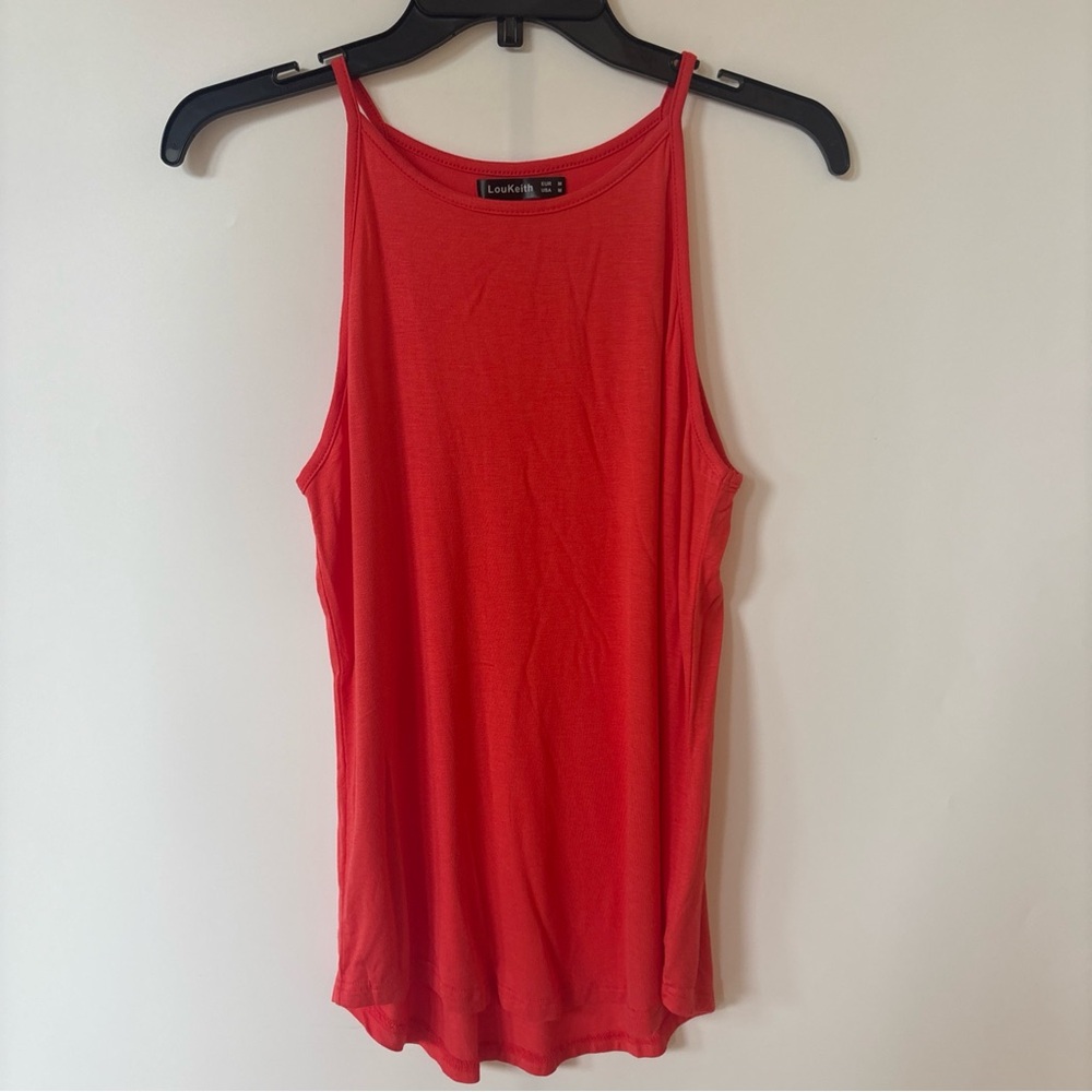LouKeith Women's Racerback Tank Top , Coral, Size M - Picture 4 of 6